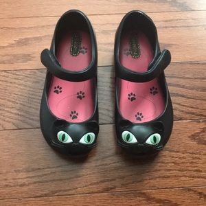Mini Melissa black kitty shoes